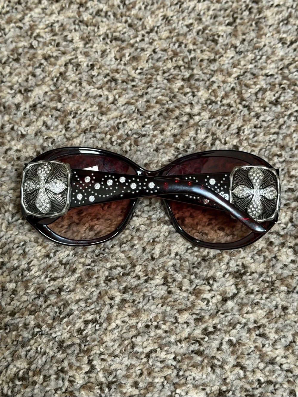 Y2k Sunglasses with Rhinestone